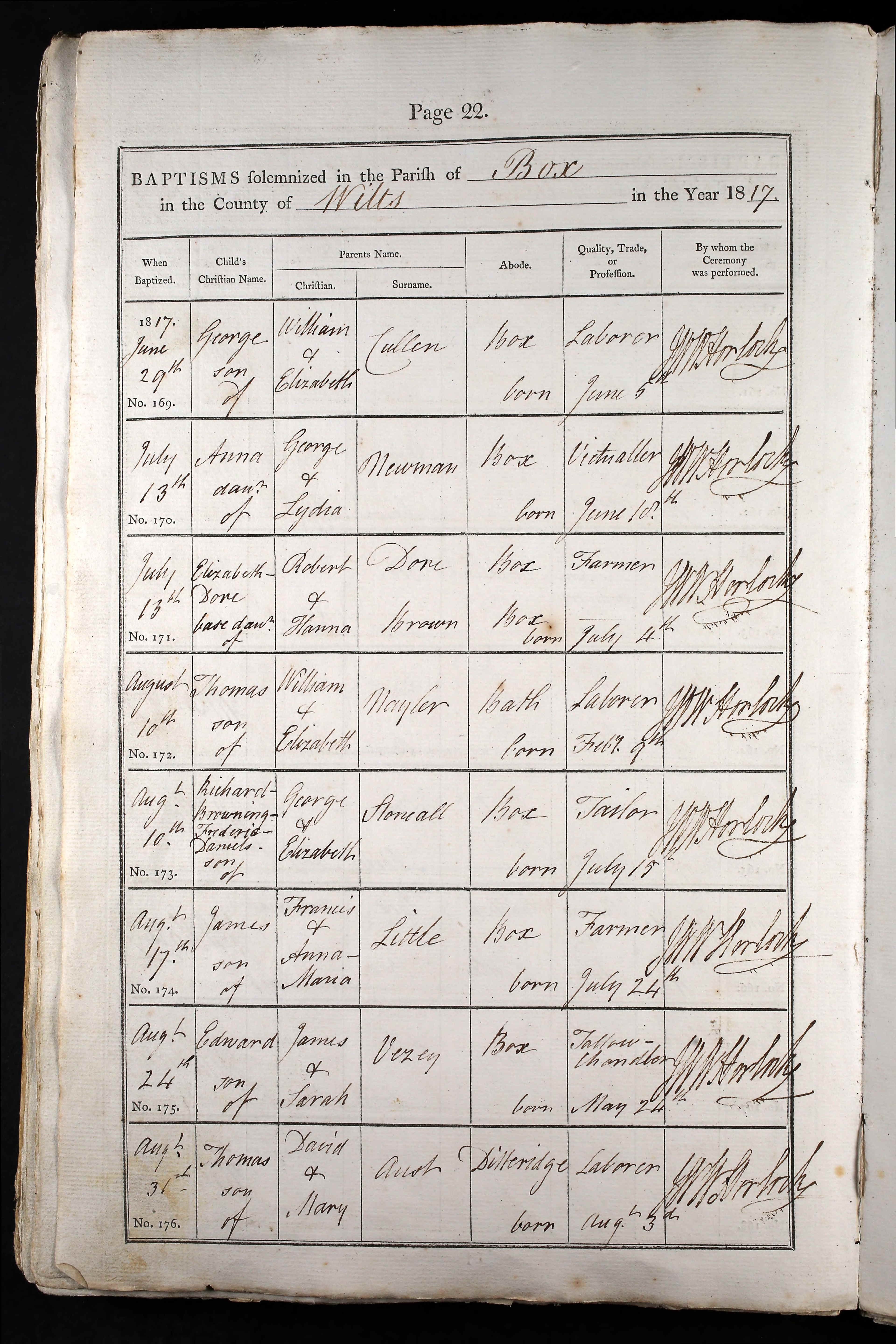 Wiltshire, England, Church of England Births and Baptisms, 1813-1916